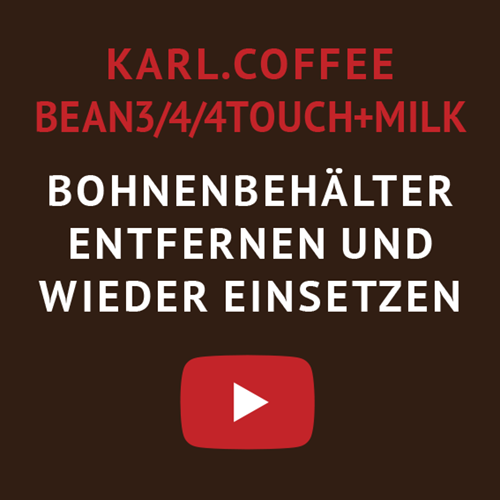 tutorial video coffee bohnenbehälter einsetzen