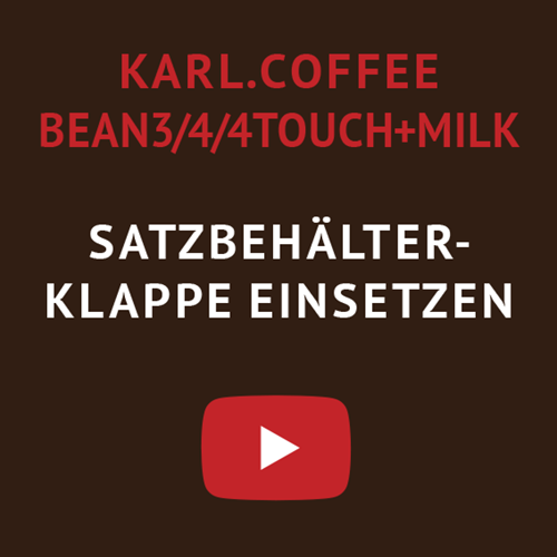 tutorial video coffee satzbehälterklappe einsetzen